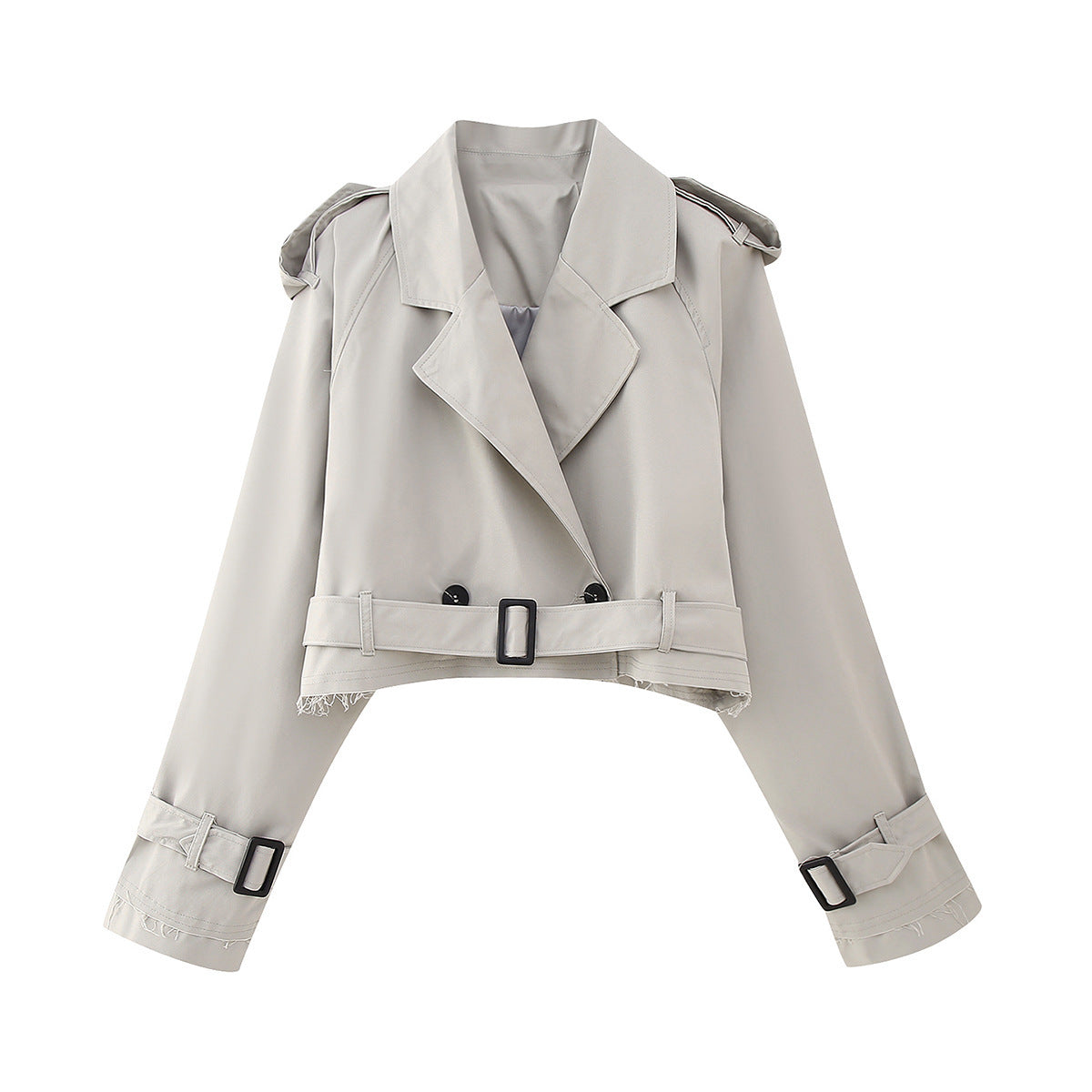 Charlotte | Women’s Stylish Short Double-Breasted Trench Coat