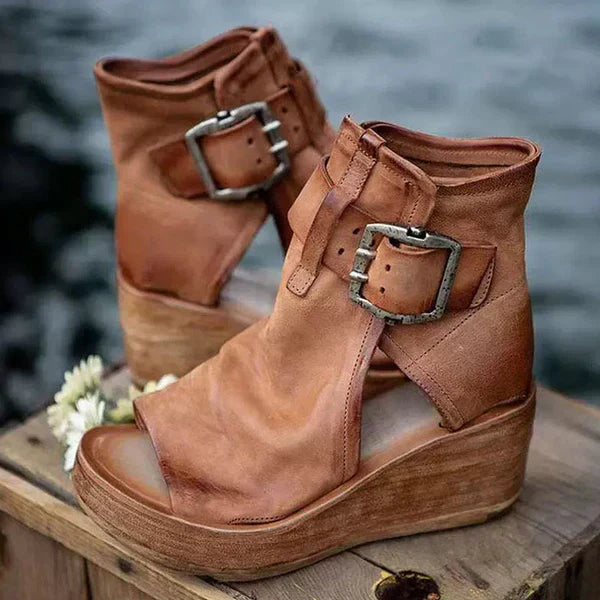 ELANA – SANDALIAS ORTOPÉDICAS BOHO CON CUÑA CON ESTILO