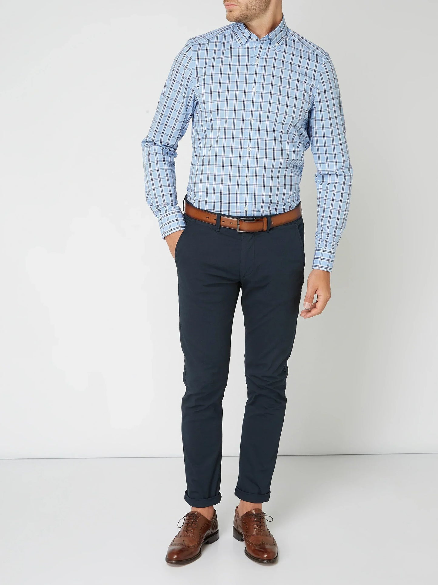 Jeffrey | Men's Checkered Button-Down Shirt