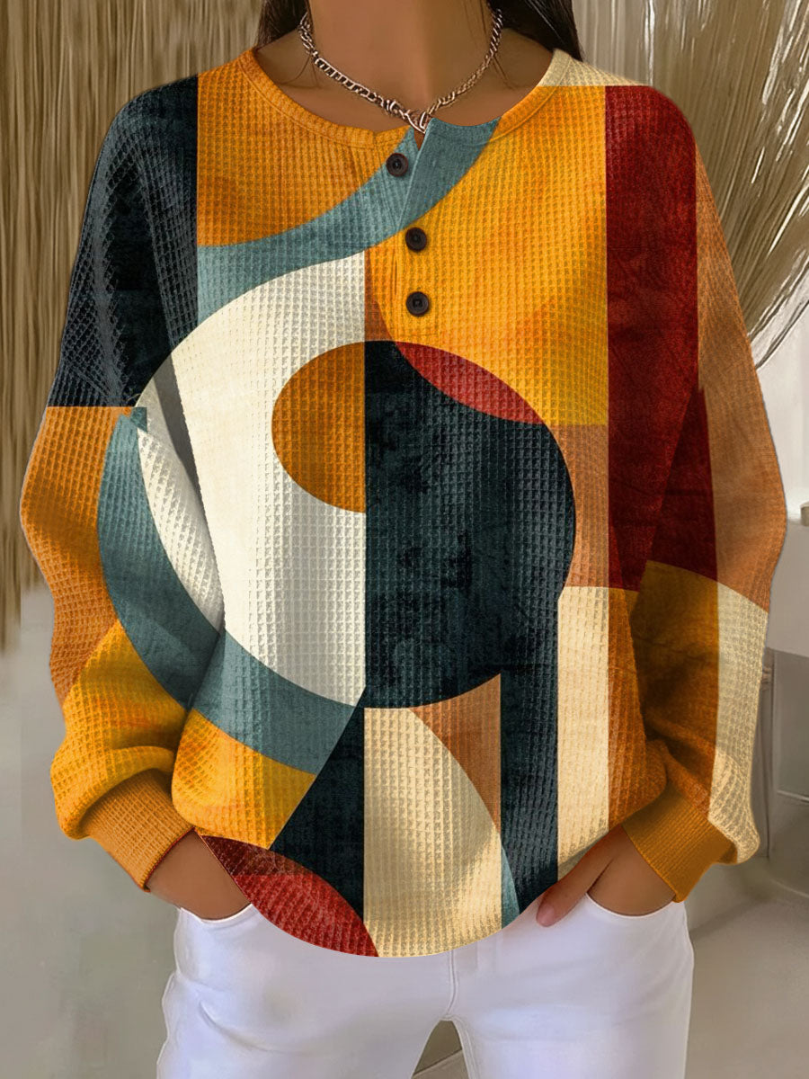 LAURA | Suéter con estampado geométrico