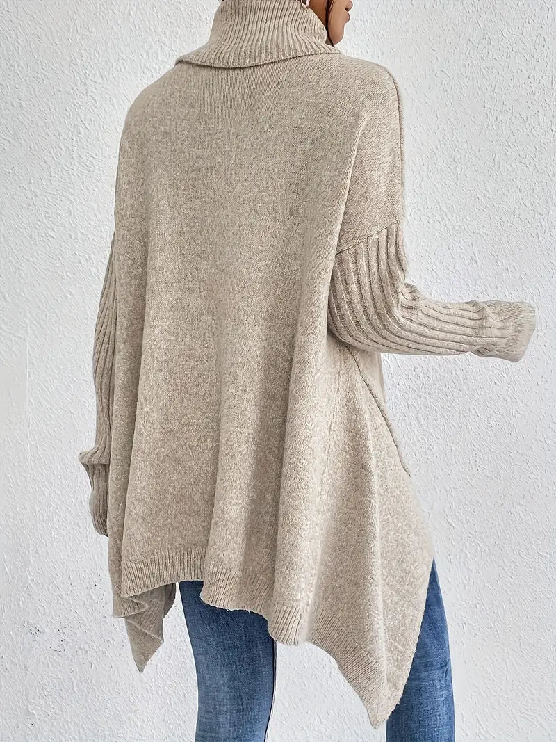 Elegant High-Collar Knit