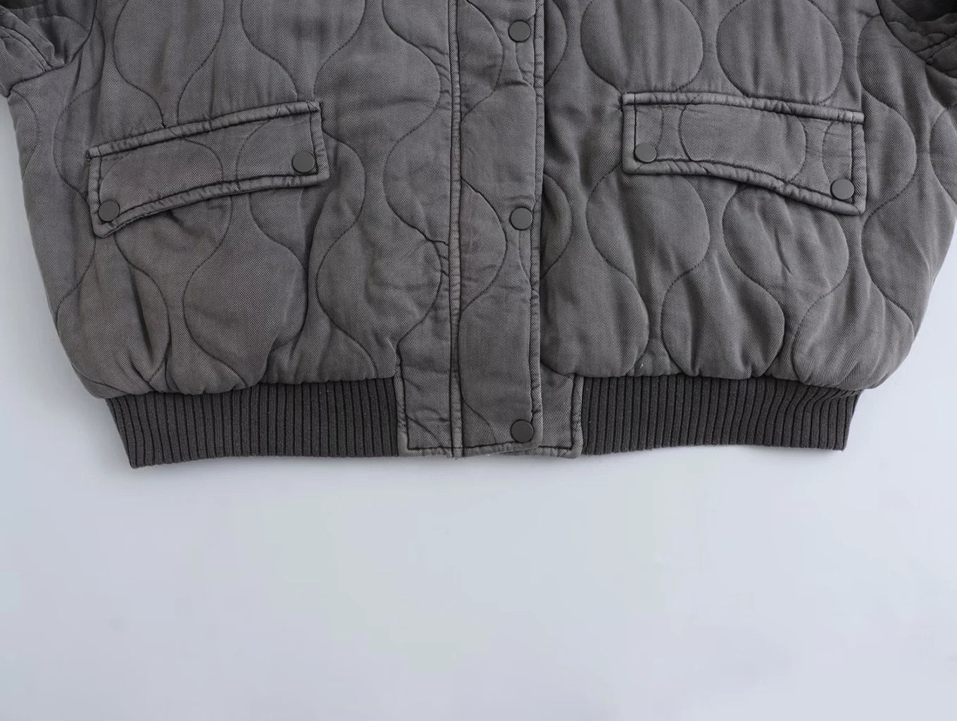 Ella | Chaqueta bomber informal acolchada extragrande para mujer