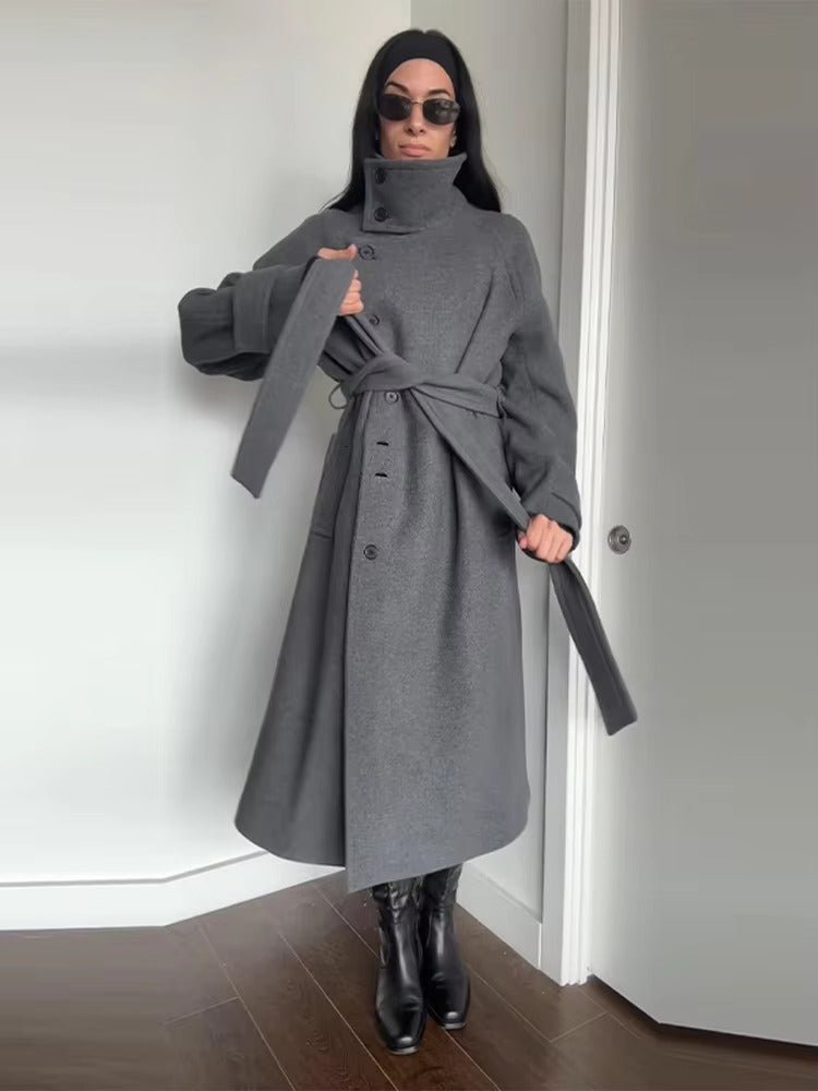 Alyssa | Gabardina de invierno con cinturón para mujer