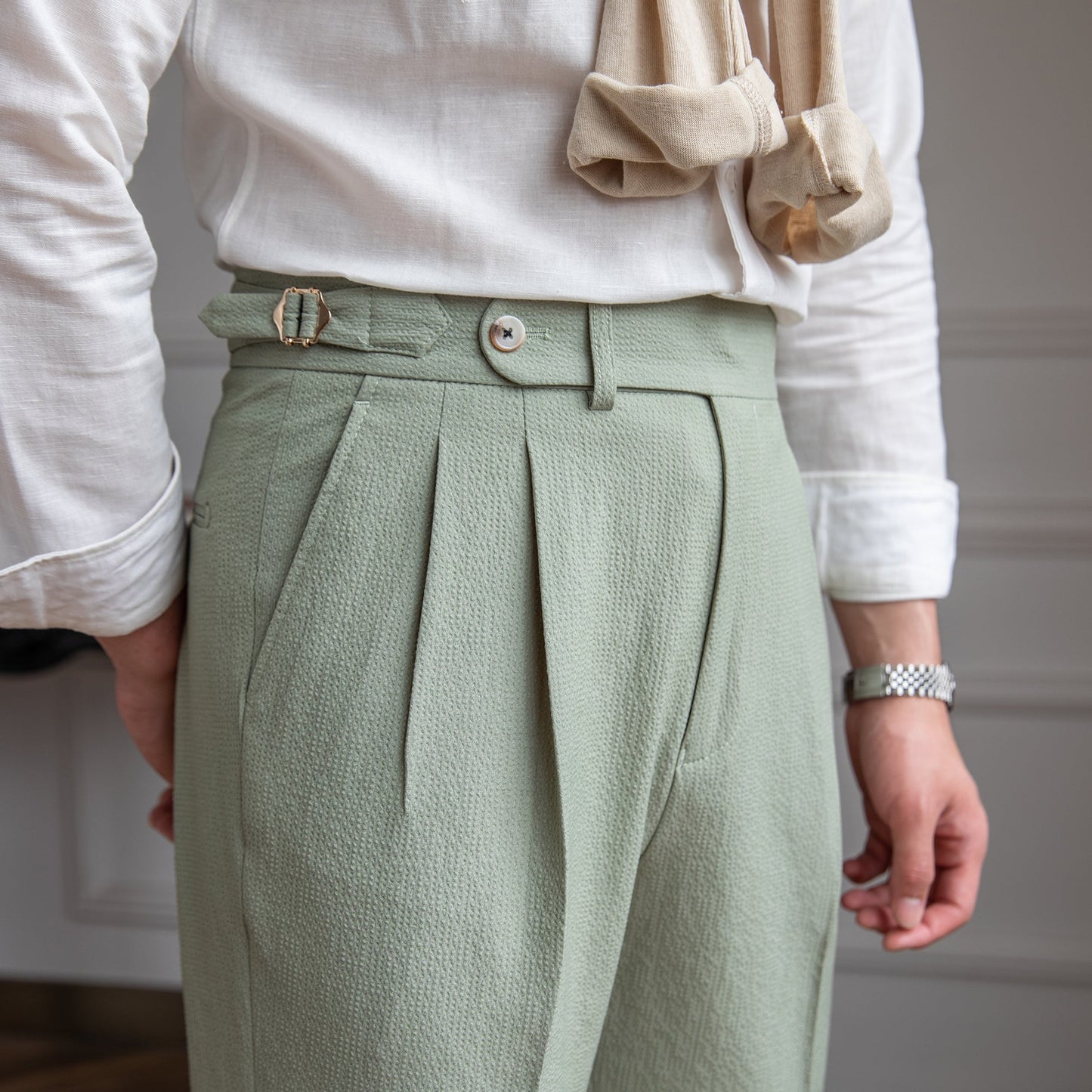 Connor | Men's Tailored Pleated Trousers