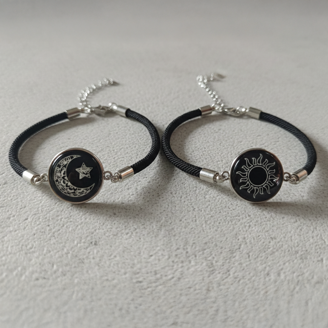 Twinight - Pulseras de cordón para parejas