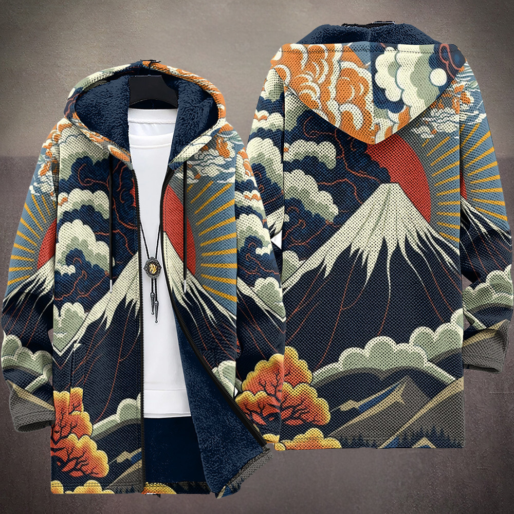 Statement Hooded Fleece Coat