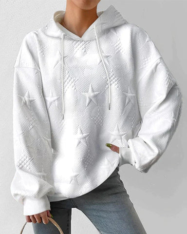 Jessica | Sudadera con capucha de invierno con estampado de estrellas para mujer