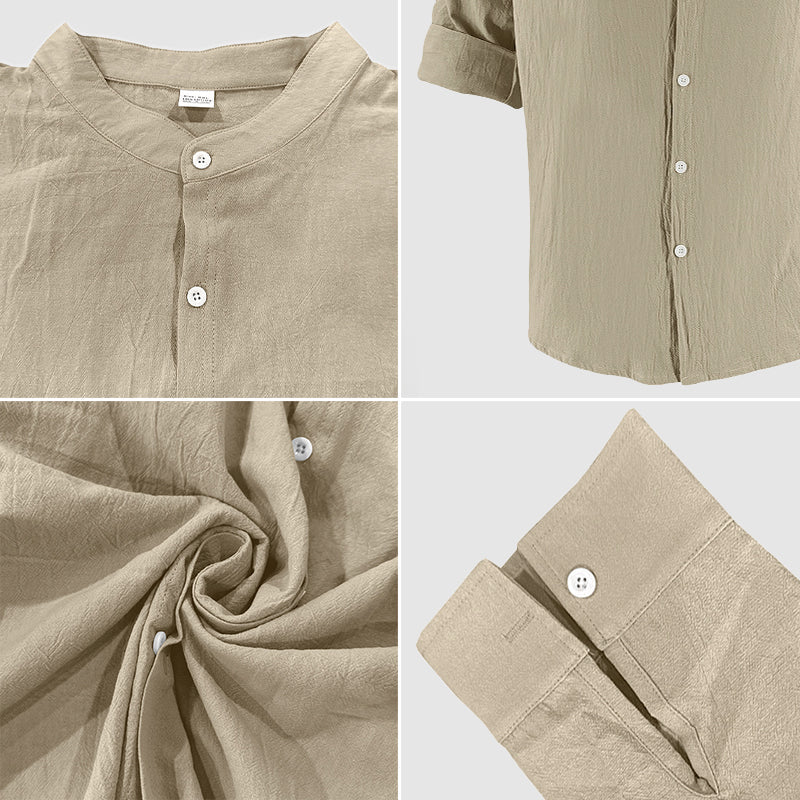 Relaxed Fit Breathable Linen Shirt