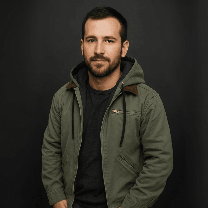 Men’s Casual Zip-Up Hooded Jacket