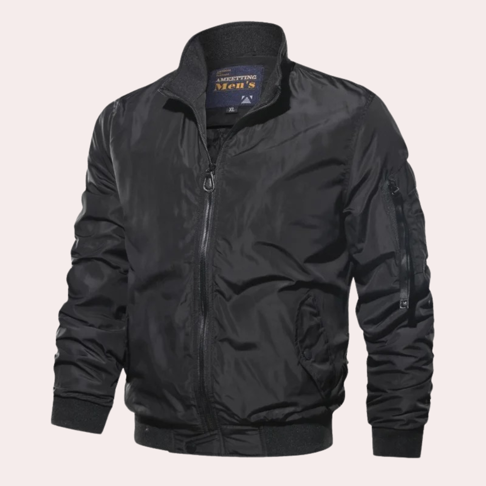 Anthony | Chaqueta clásica estilo bomber con cremallera para hombre