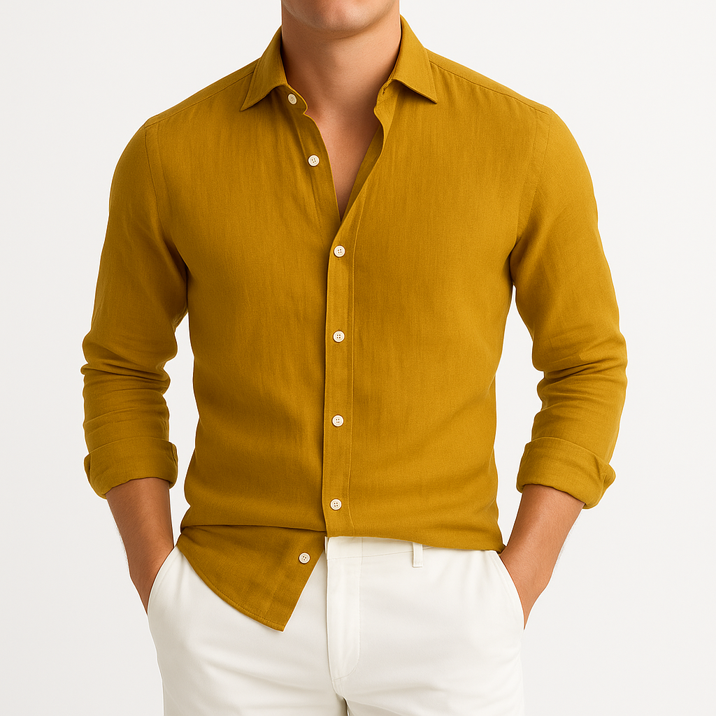 Cozy Long Sleeve Roll-Up Shirt