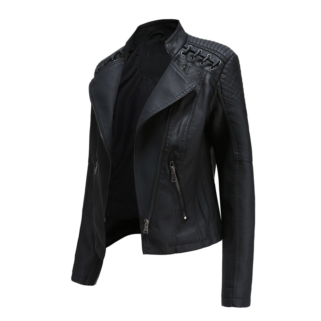 Jazmín | Chaqueta moderna con cremallera frontal para mujer