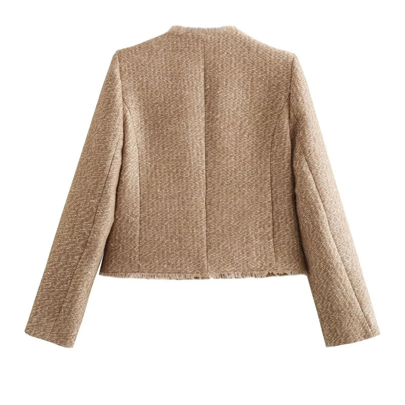 Emily | Chaqueta de tweed con botones para mujer