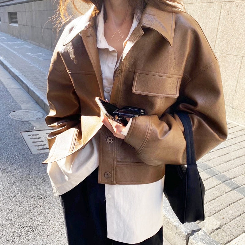 Women’s Elegant Zip-up Jacket with Zipper