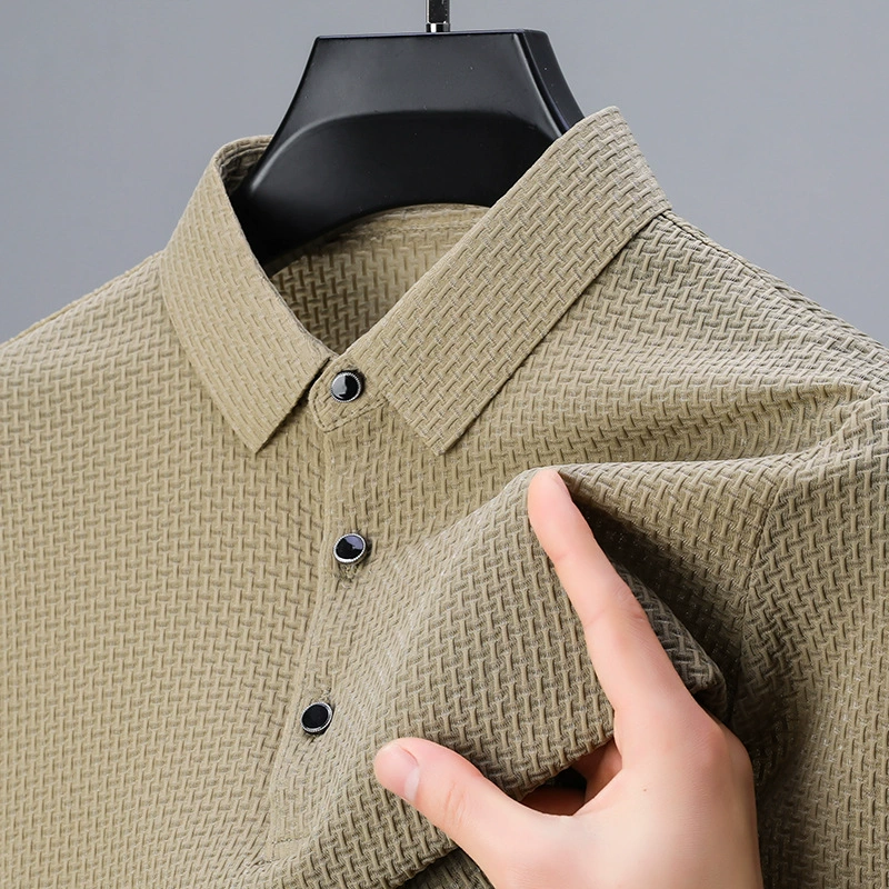 Textured Elegance Polo Shirt