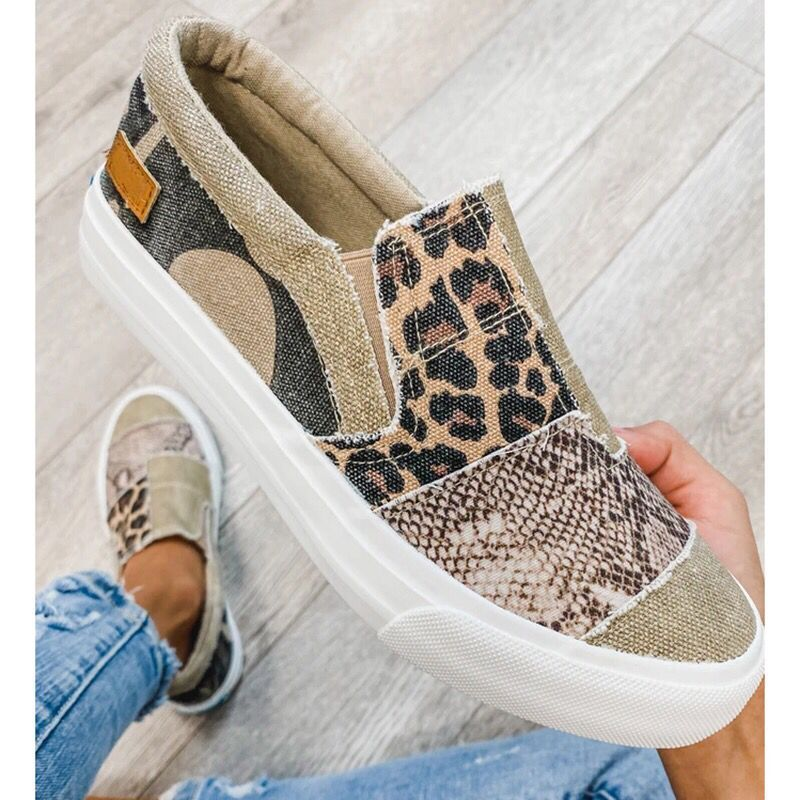Women’s Stretch Slip-On Leopard Print Shoes