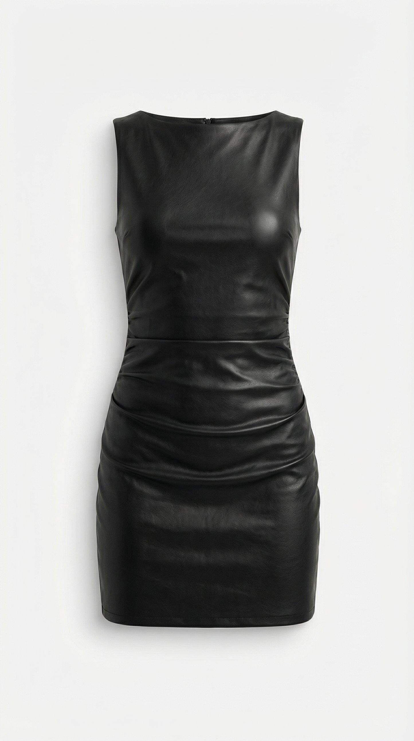 Faux Leather Mini Dress
