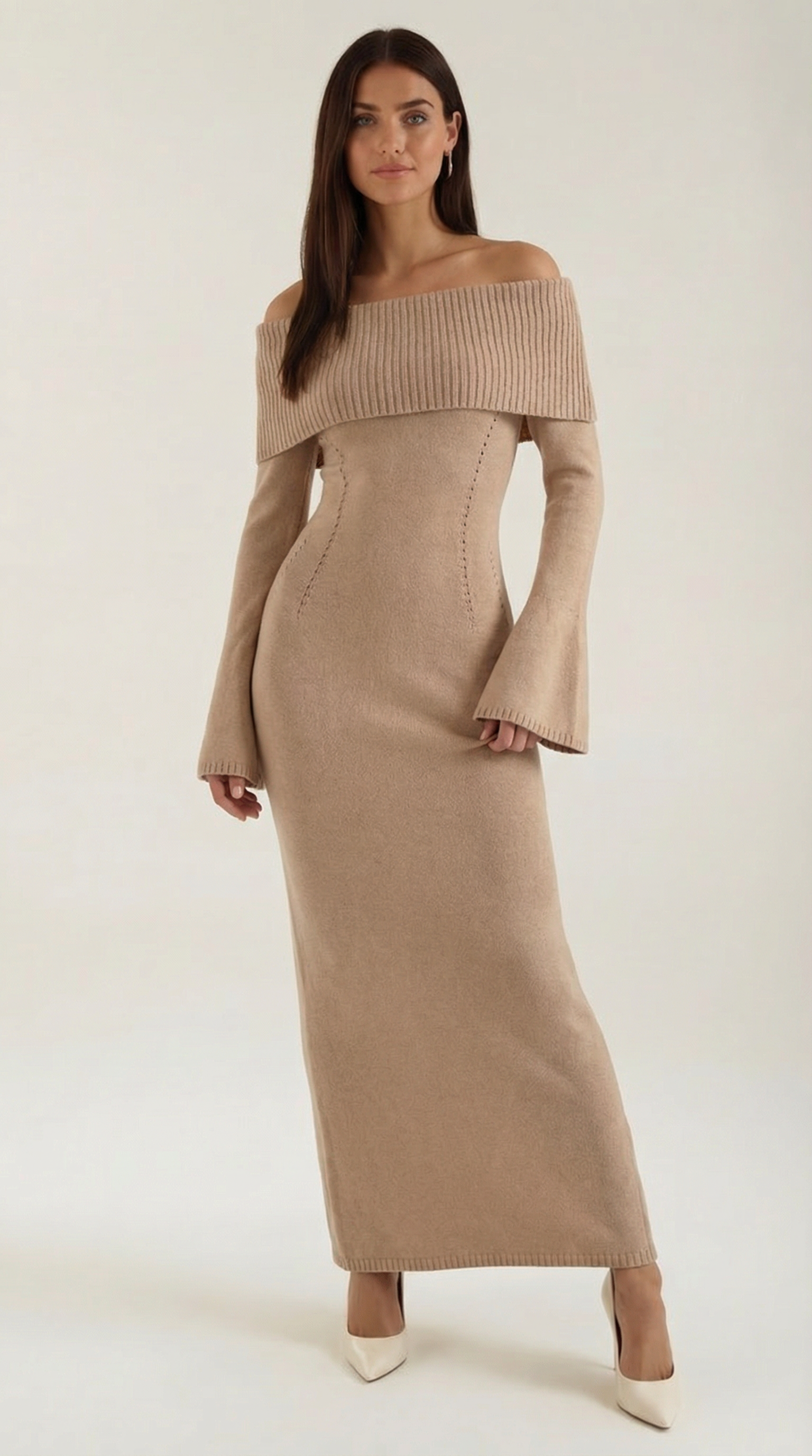 Quinlan Maxi Off-Shoulder Bodycon Dress  Maria & David New York