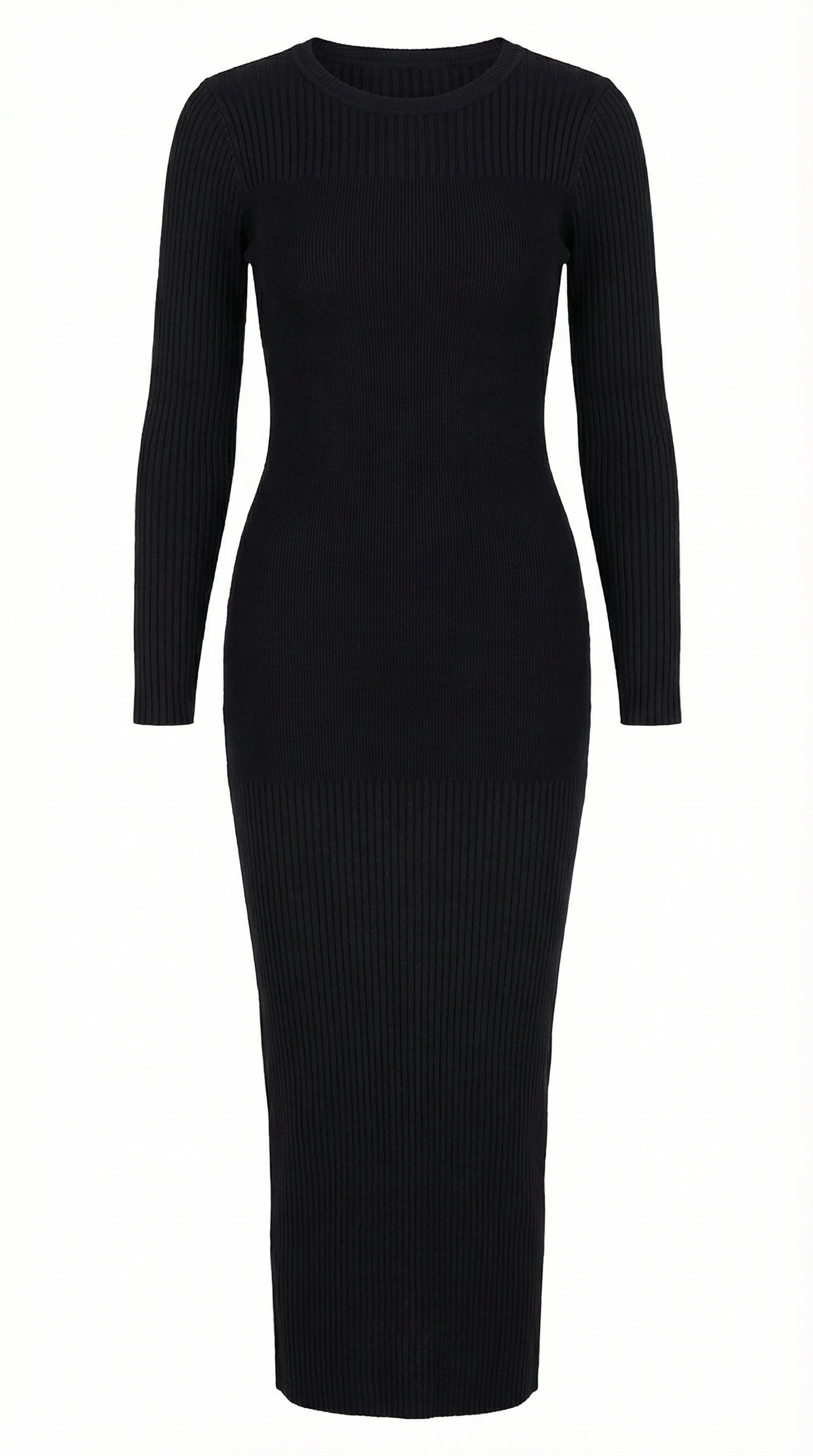 Ribbed Bodycon Midi Dress