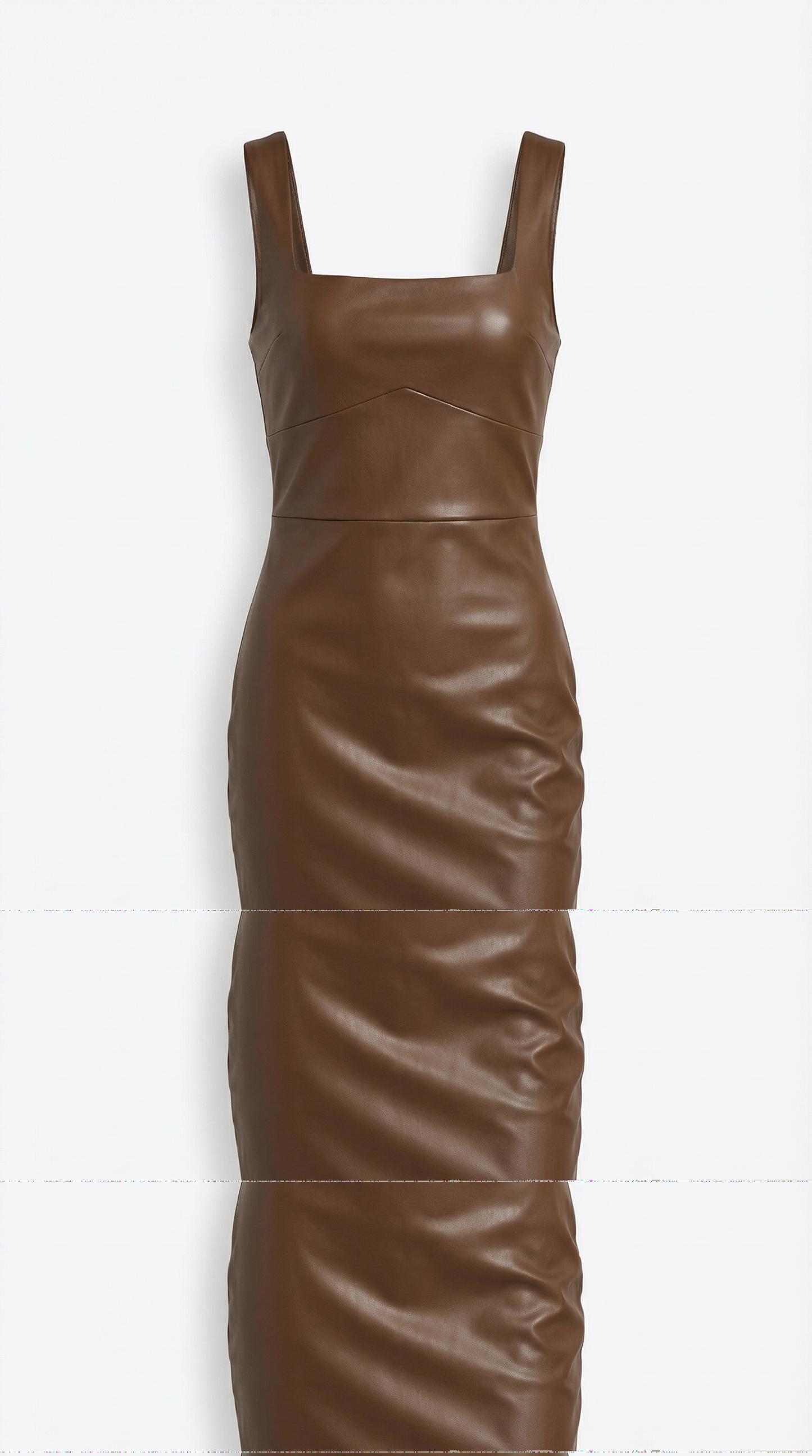 Faux Leather Bodycon Dress