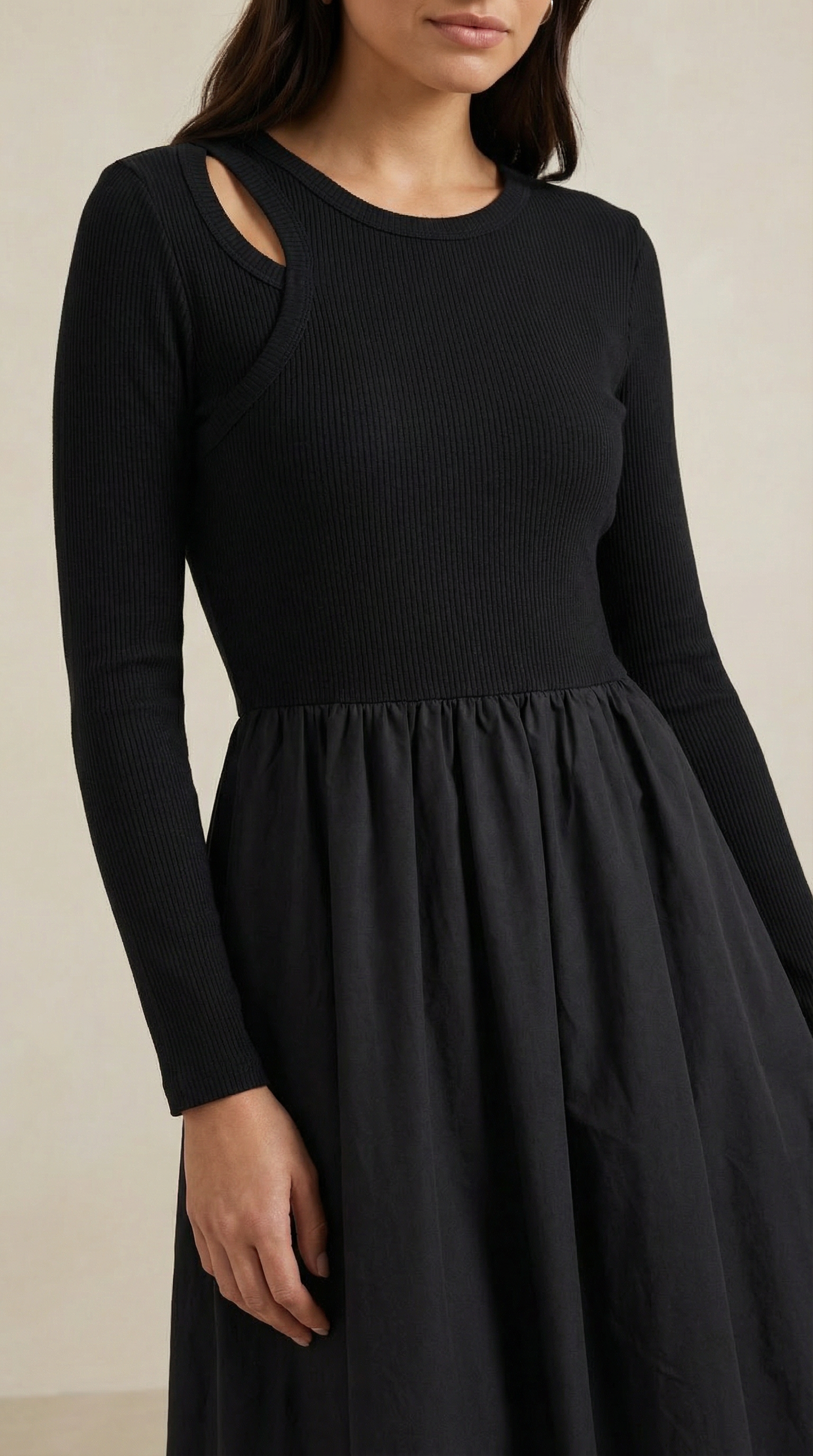 Vestido midi de algodón Melissa