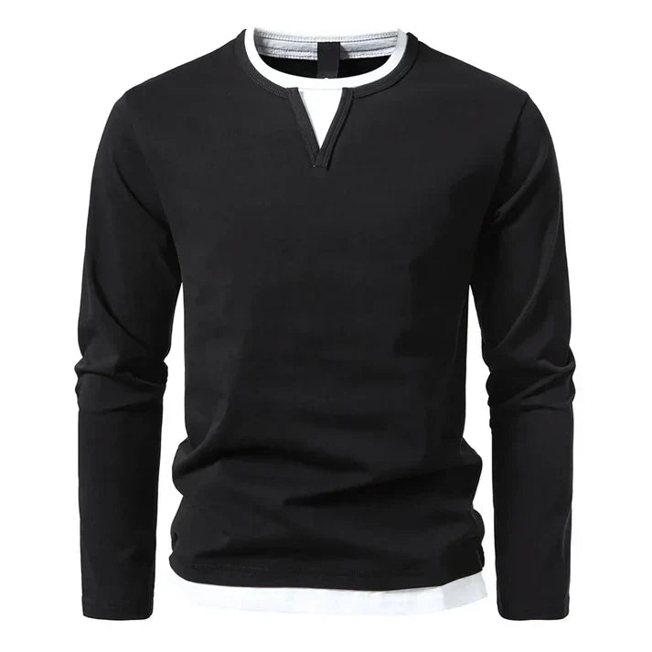 Alwin | Camisa de manga larga premium de algodón peinado