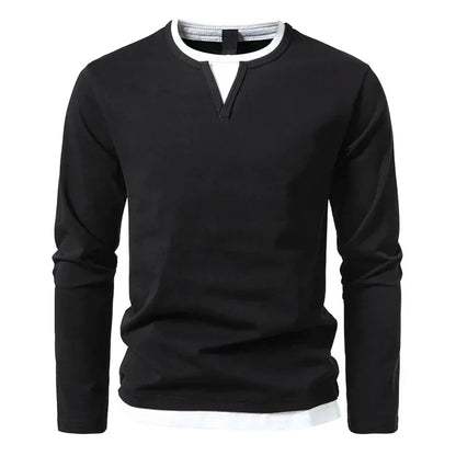 Alwin | Camisa de manga larga premium de algodón peinado