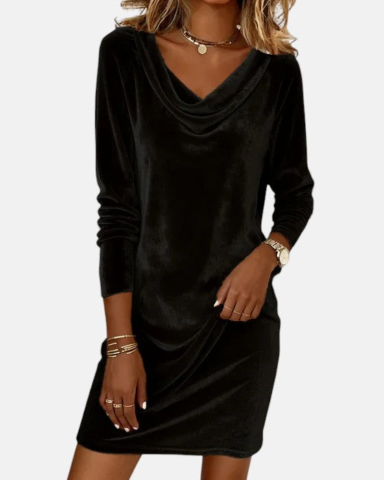 Loose Fitting Velvet Dress