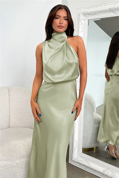 Quentin | Vestido drapeado Sahara