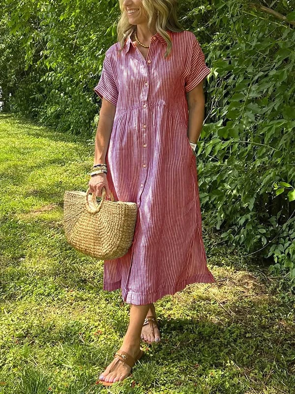 Celira – Camisa a Rayas con Botones