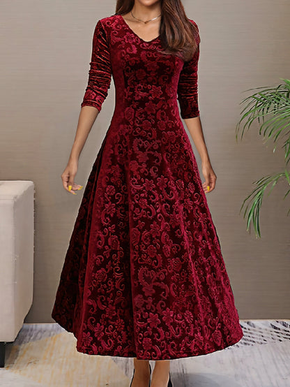 Denise | Vestido elegante de terciopelo