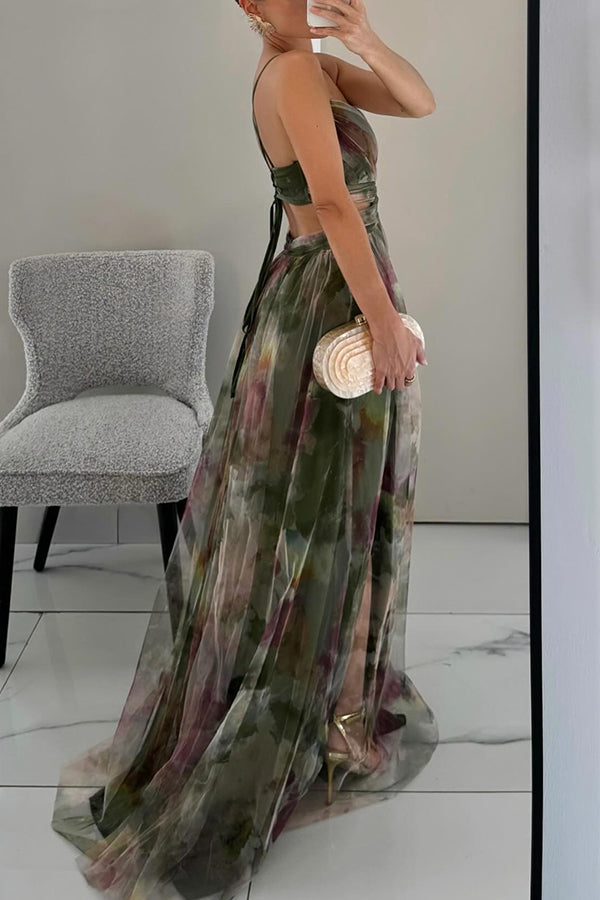 Margaret | Elegante vestido largo floral para mujer