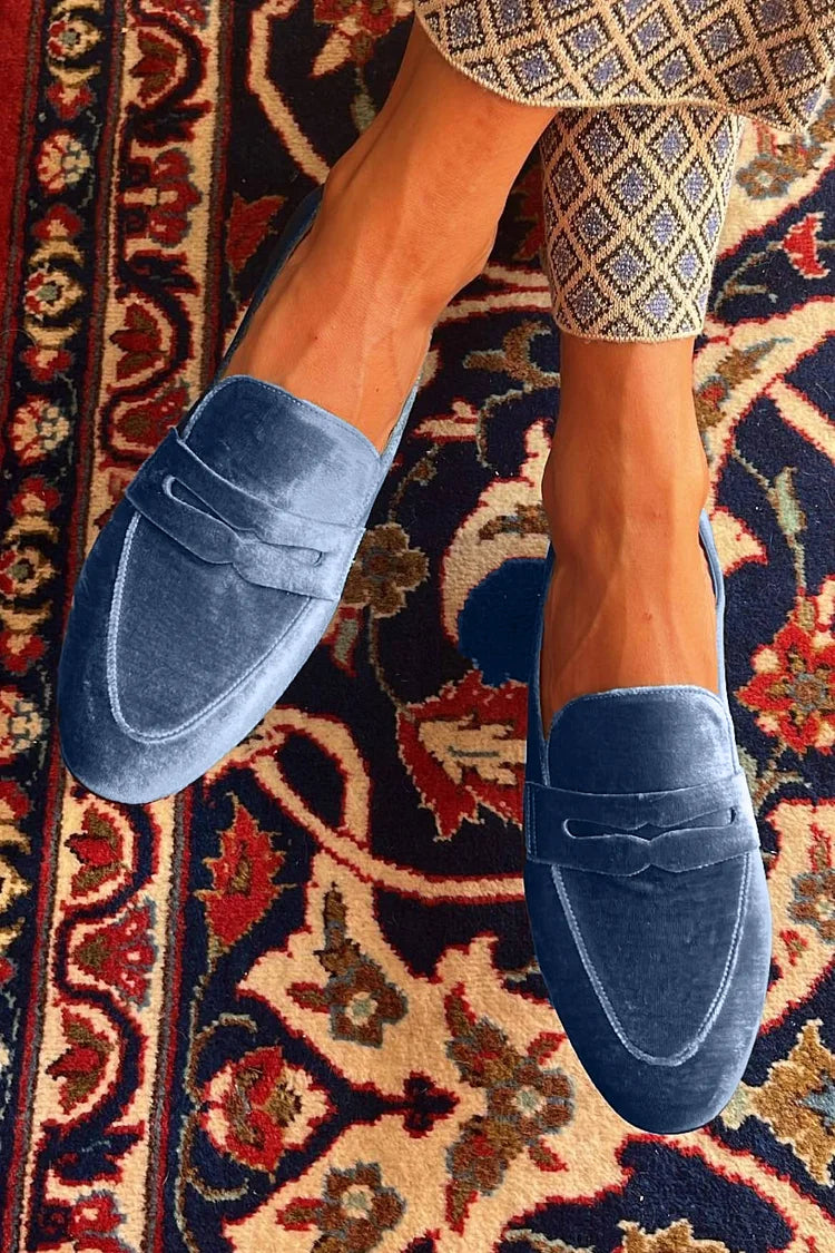Brenda | Mocasines de terciopelo 