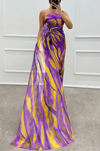 Lorna | Vibrante vestido drapeado