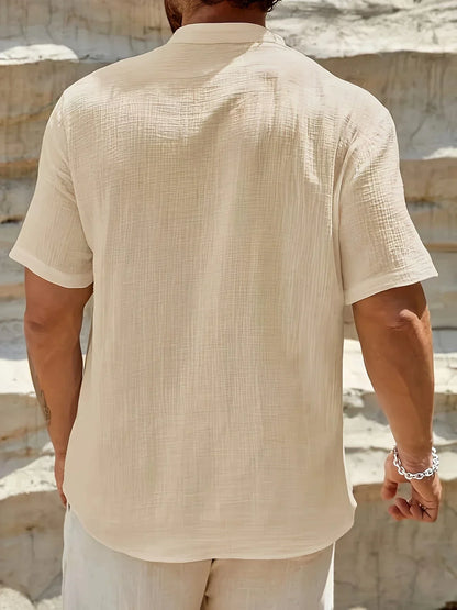 Cozy Stand-Collar Summer Shirt