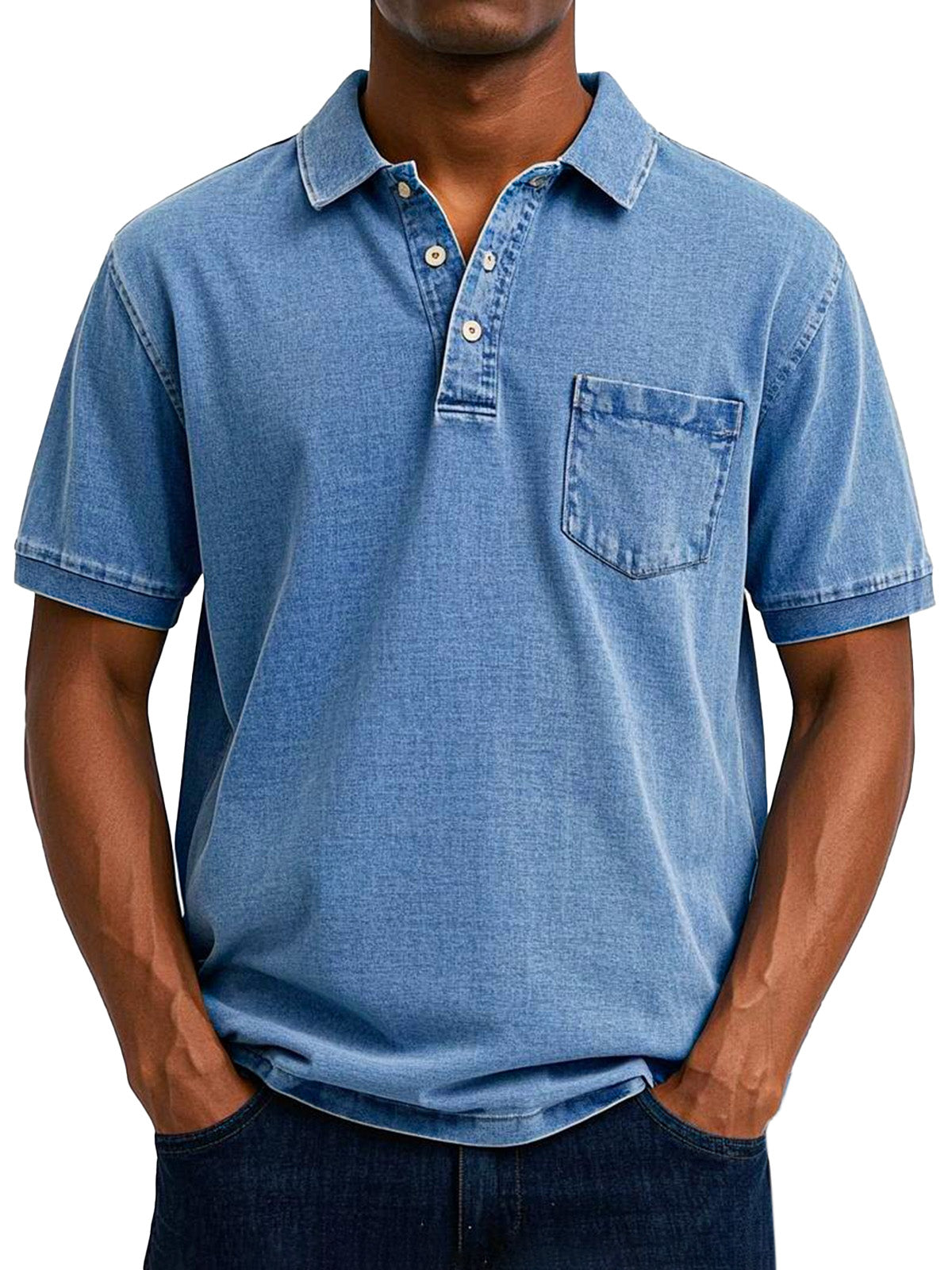 Relaxed Vintage Style Polo Shirt