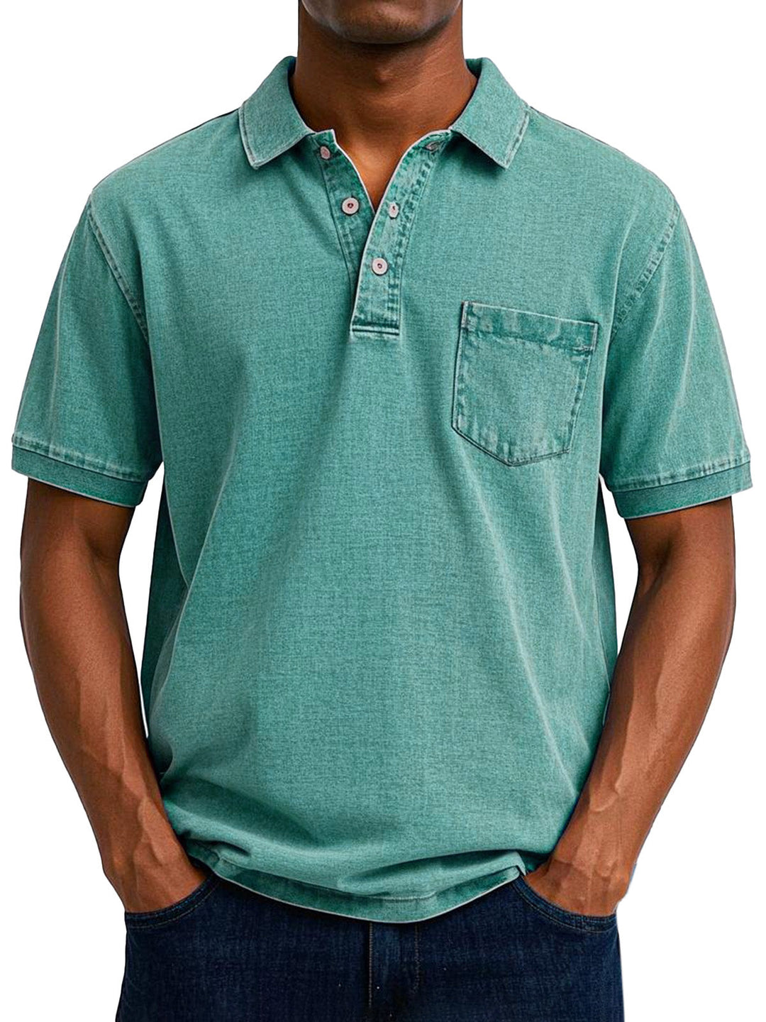 Relaxed Vintage Style Polo Shirt