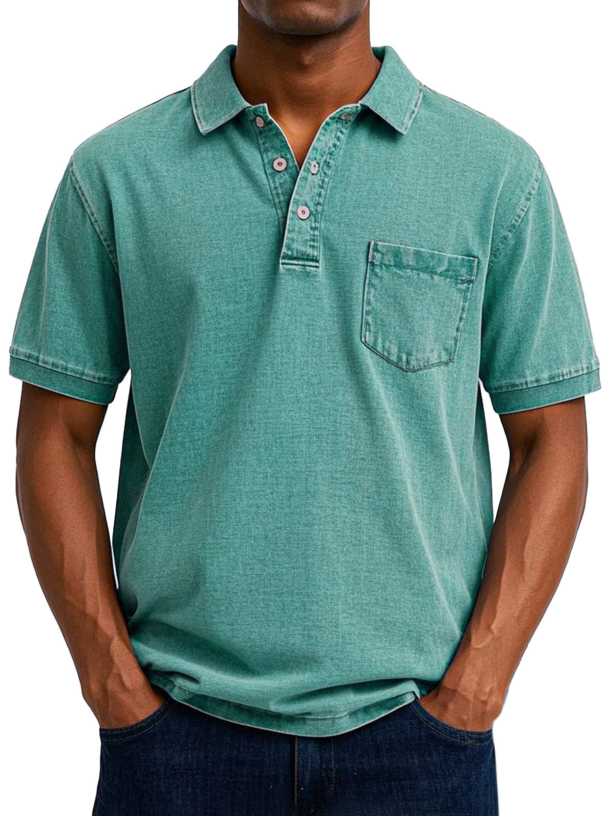 Relaxed Vintage Style Polo Shirt