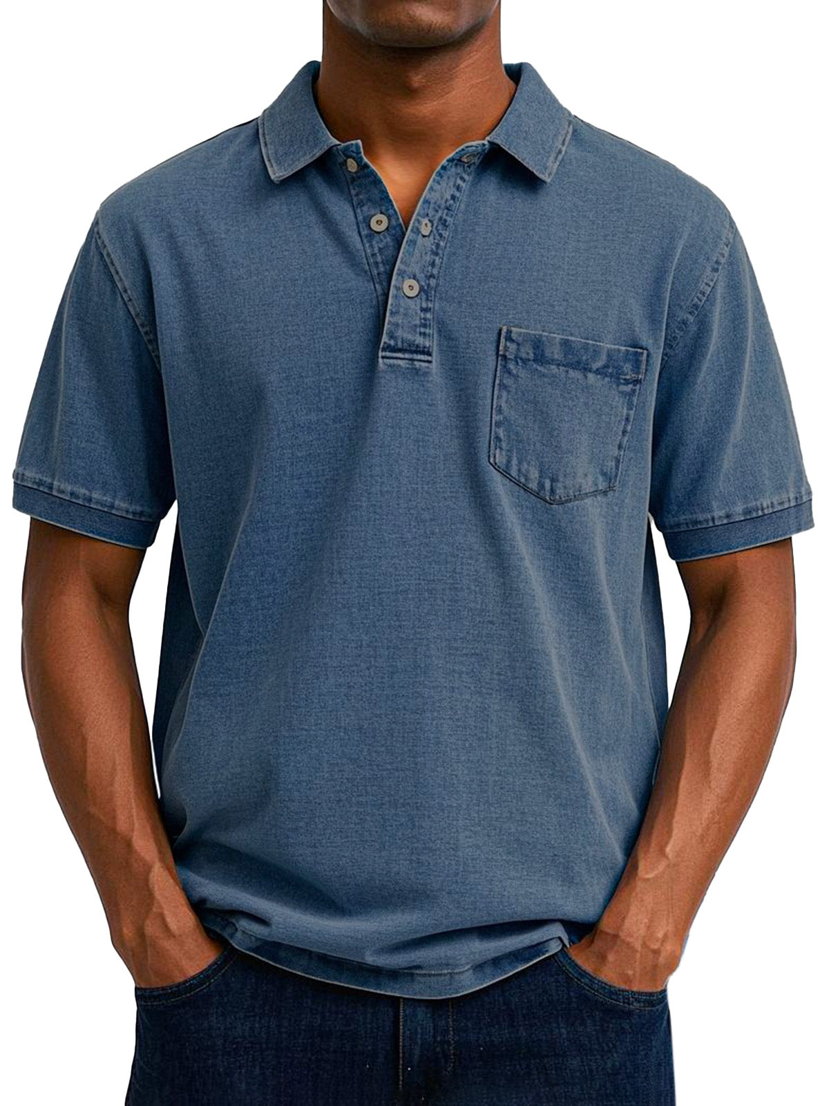 Relaxed Vintage Style Polo Shirt