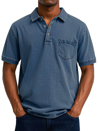 Relaxed Vintage Style Polo Shirt