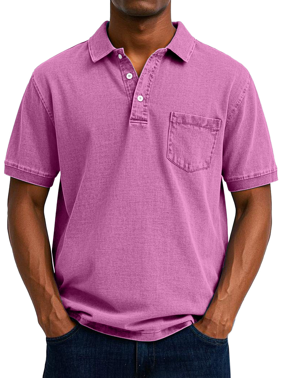 Relaxed Vintage Style Polo Shirt