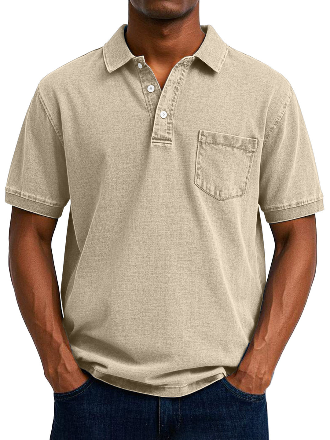 Relaxed Vintage Style Polo Shirt