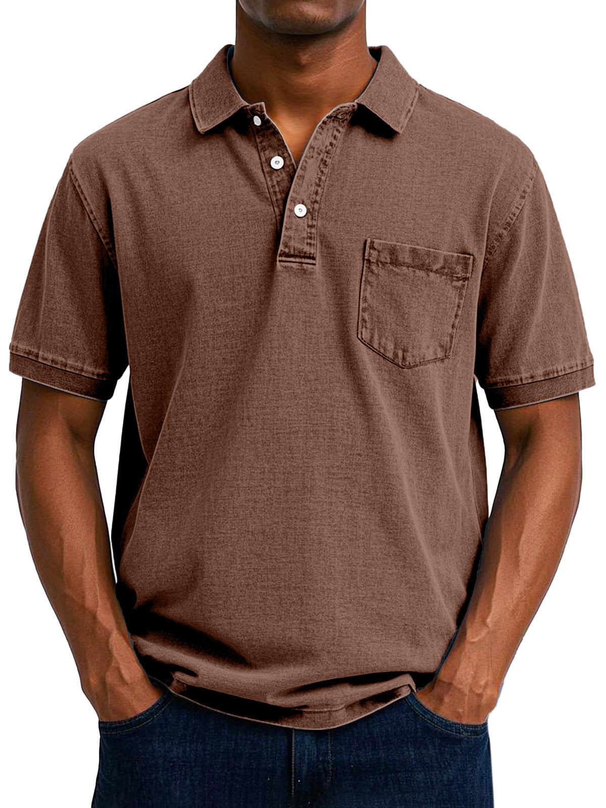 Relaxed Vintage Style Polo Shirt