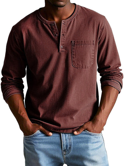 Classic Vintage Long-Sleeve Shirt