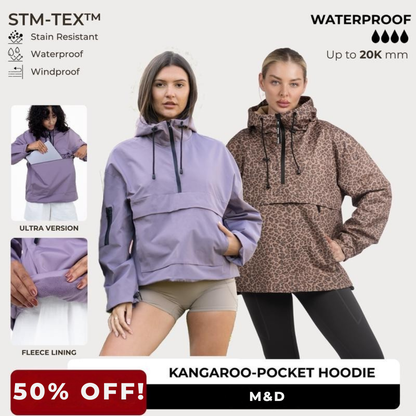 M&amp;D™ - Abrigo impermeable con capucha de gran tamaño