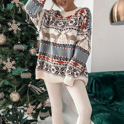 Benjamin | Suéter estampado de invierno para mujer