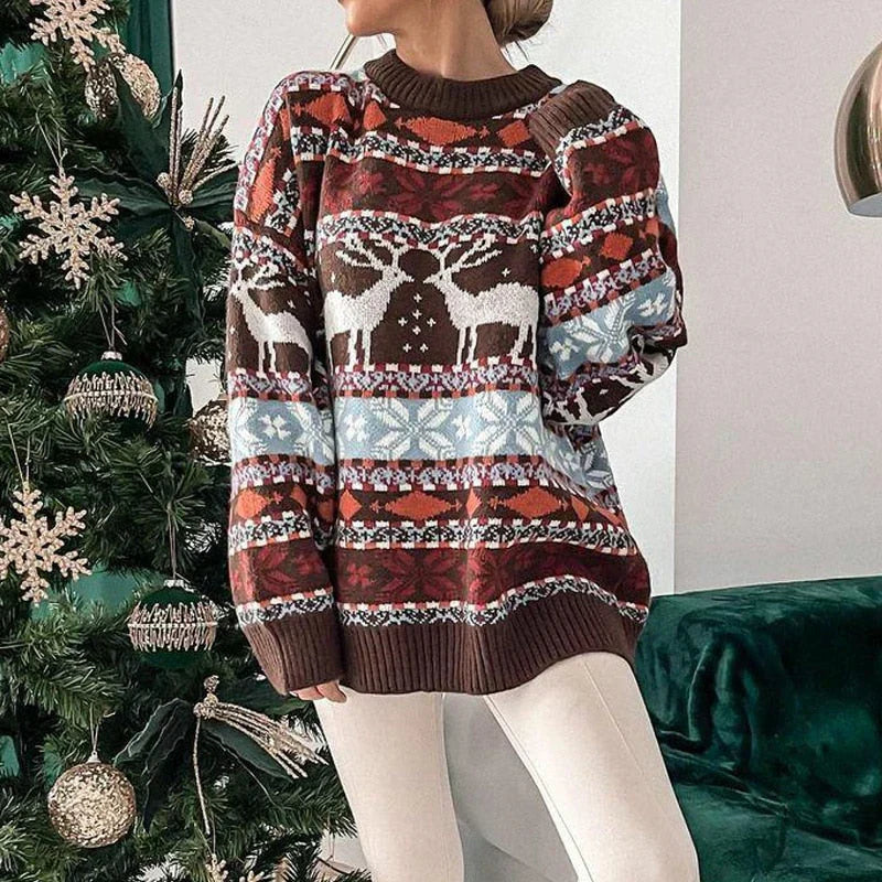 Benjamin  | Winter Women Patterned Style Sweater