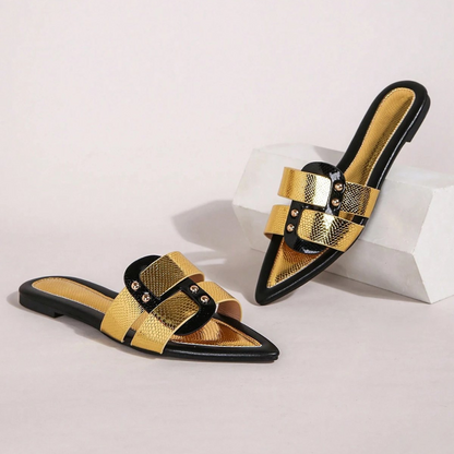 Albara Stylish Pointed Flat Sandals