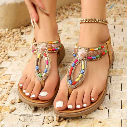 AURÉLIA™ | SANDALIAS BOHO DE CUENTAS