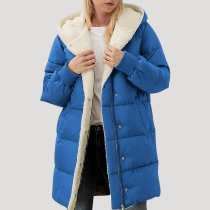 Brooklyn | Abrigo acolchado con capucha de invierno para mujer